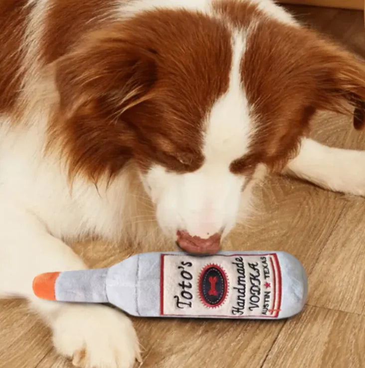 Dog Vodka Bottle Toy