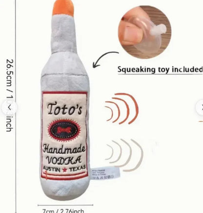 Dog Vodka Bottle Toy